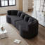 Canapé modulaire courbé, surdimensionné, moderne, sans os, avec 6 coussins, canapé en velours côtelé luxueux avec siège profond-1622731669