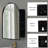 24X36 Inch Arched Recessed Medicine Cabinet, Metal Framed Bathroom Wall Cabinet With Mirror And Adjustable Shelves, Wall Mirror With Storage For Bathroom, Matte Black-383582592