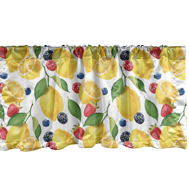 Multicolore lot de 2 cantonnières Ambesonne, L 54 po x L 18 po
