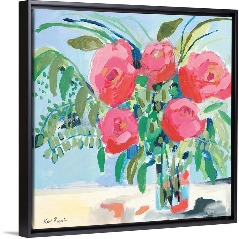 Reproduction d’art sur toile, "Come We come come" par Kait Roberts, Cadre noir, H 26 po x l 26 po x P 1,75 po