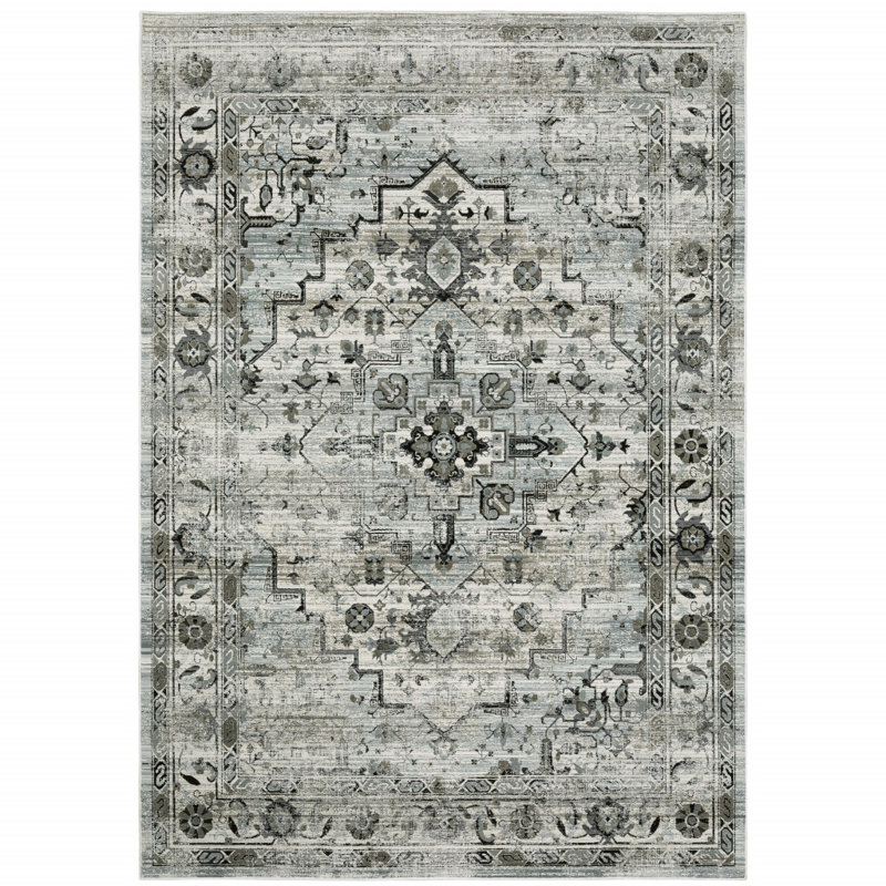Oriental Indoor Rug, Rectangle 3'10" x 5'5"