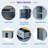 Kitchen Island With Power Outlet, 5 Wheels, Drop Leaf And 3 Drawers-993818394