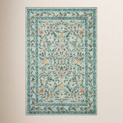 Rifle Paper Co. x Loloi Courtyard Sage Area Rug feat. CloudPile