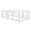 Floor Bed Frame With Fence And Door