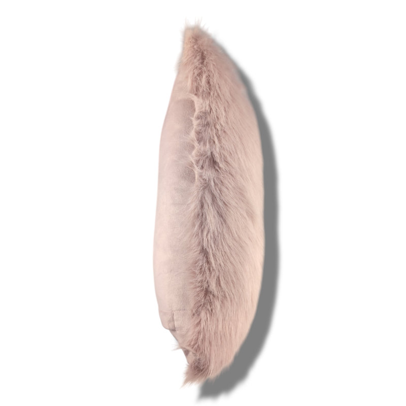 4 x Chelsea Filled Luxury Faux Fur Cushion 45x45cm, Pink