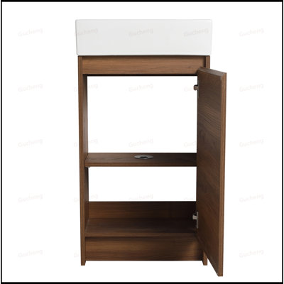 Ensemble de meuble-lavabo autoportant à fermeture en douceur 18 po avec lavabo 18 po