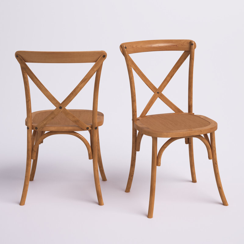 Chaise de bistro en bois Aroust, Chêne, 1