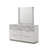 Mist Mirror White – Two-Tone High-Gloss Marble & Lacquer Frame With Oversized Reflective Surface(INCLUDES MIRROR ONLY)