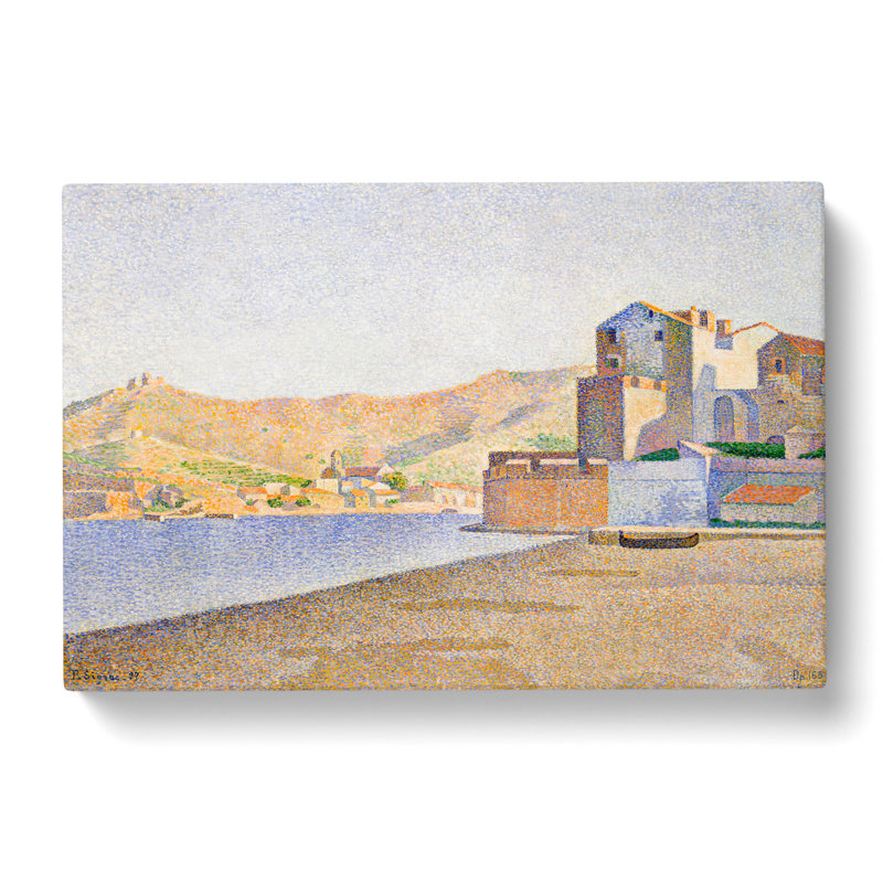 The Town Beach by Paul Signac - Wrapped Canvas Painting, 50cm H x 76cm W x 3cm D
