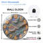 Horloge murale en verre 12 po