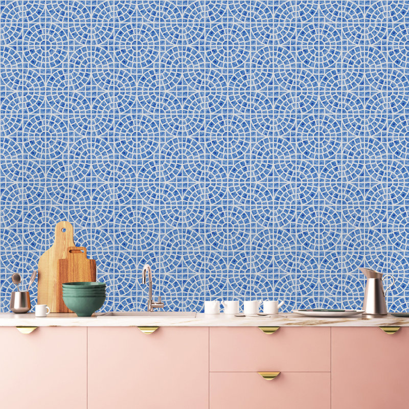 Peel & Stick Geometric Roll, 16.67" L x  25" W