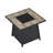 Sittig Square Stone Propane Smokeless Fire Pit Table