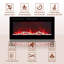 Hwang Wall Mounted/Recessed-in Ultra-Thin Electric Fireplace-1081953272