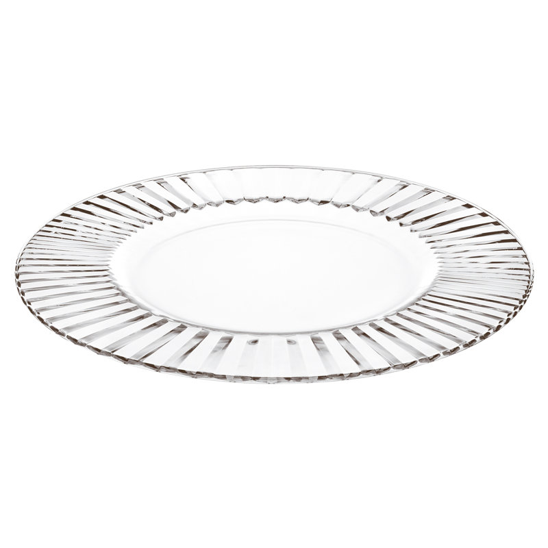 Diva Glass Geometric Charger