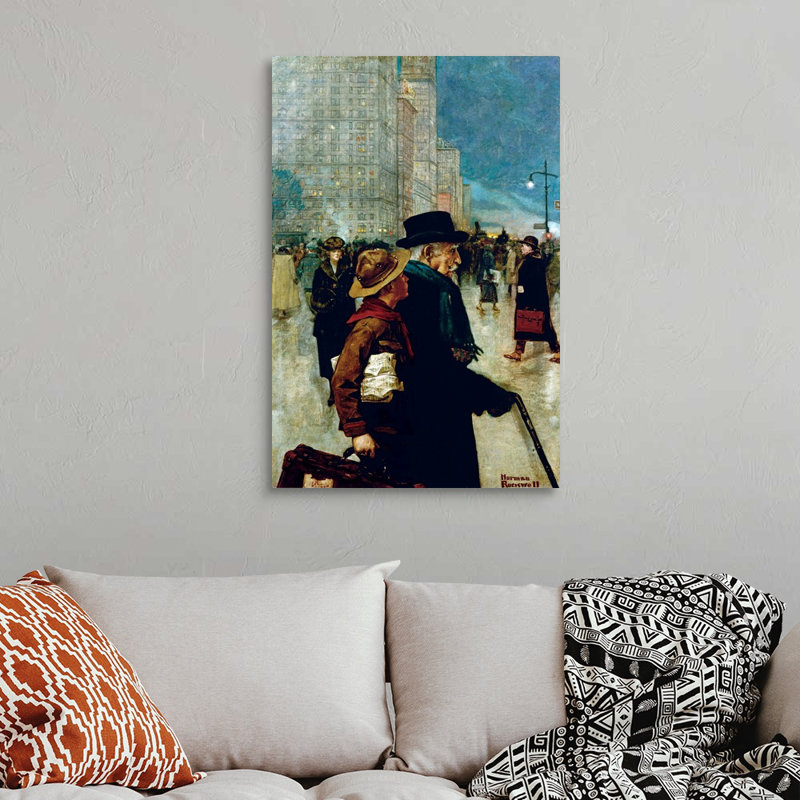 Art mural sur toile Norman Rockwell, H 36 po x l 24 po x P 1,25 po, Toile tendue