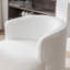 Fauteuil demi-tonneau pivotant en polyester 27 po Janeesha-1951483494