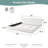 Cocoon Luxury White Velvet Upholstered Platform Bed Frame, Plush Padded Headboard with Wood Frame, Breathable Slat Support System for Comfort-1619325172-1619325131