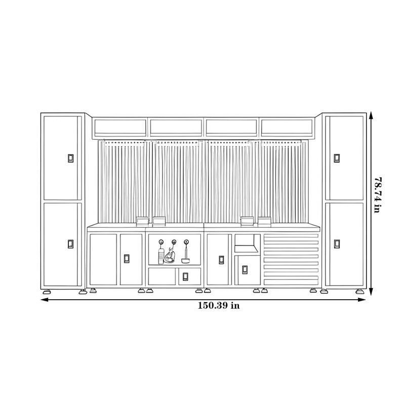Heavy-Duty Metal Tool Cabinet for Automotive