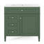 Meuble-lavabo moderne de 36 pouces avec lavabo supérieur, rangement spacieux et tiroirs à fermeture en douceur pour un design élégant et fonctionnel-116332438