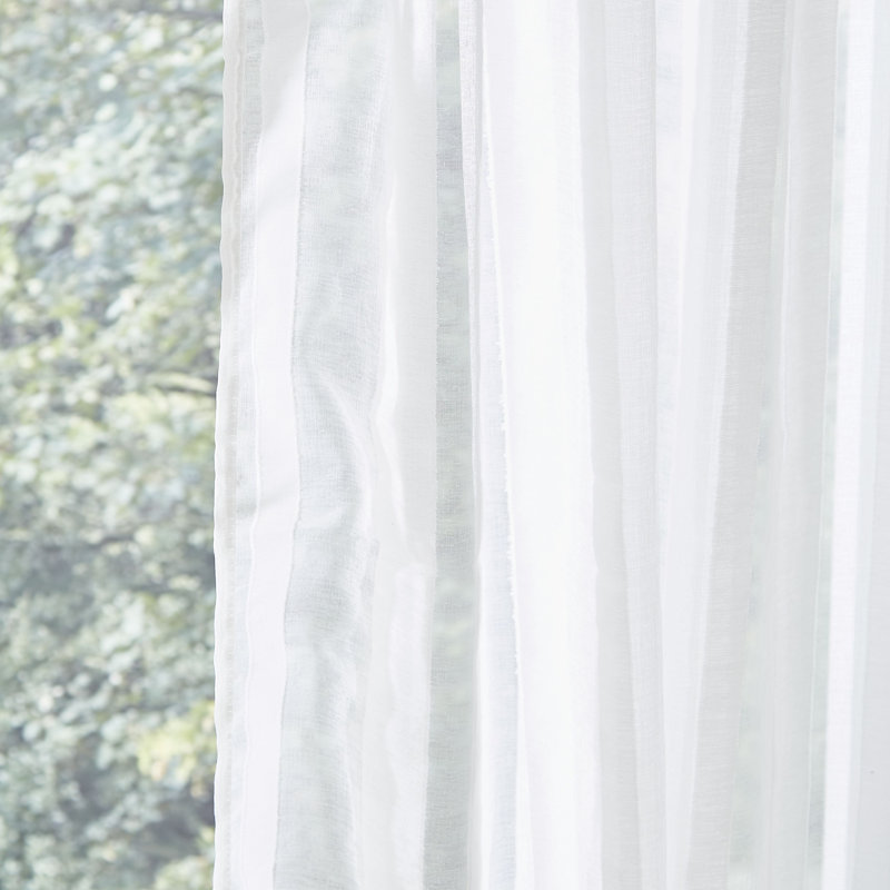 Aletta Slot Top Single Panel Voile Curtain, 140 x 137cm