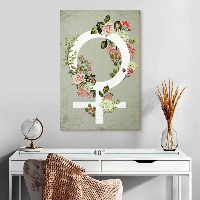 Symbole floral féminin Khadjiah, H 30 po x l 20 po