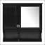 Armoire à pharmacie murale à miroir de 30 pouces avec tablettes ouvertes et intérieur réglable, parfaite pour le rangement et l'organisation de la salle de bain