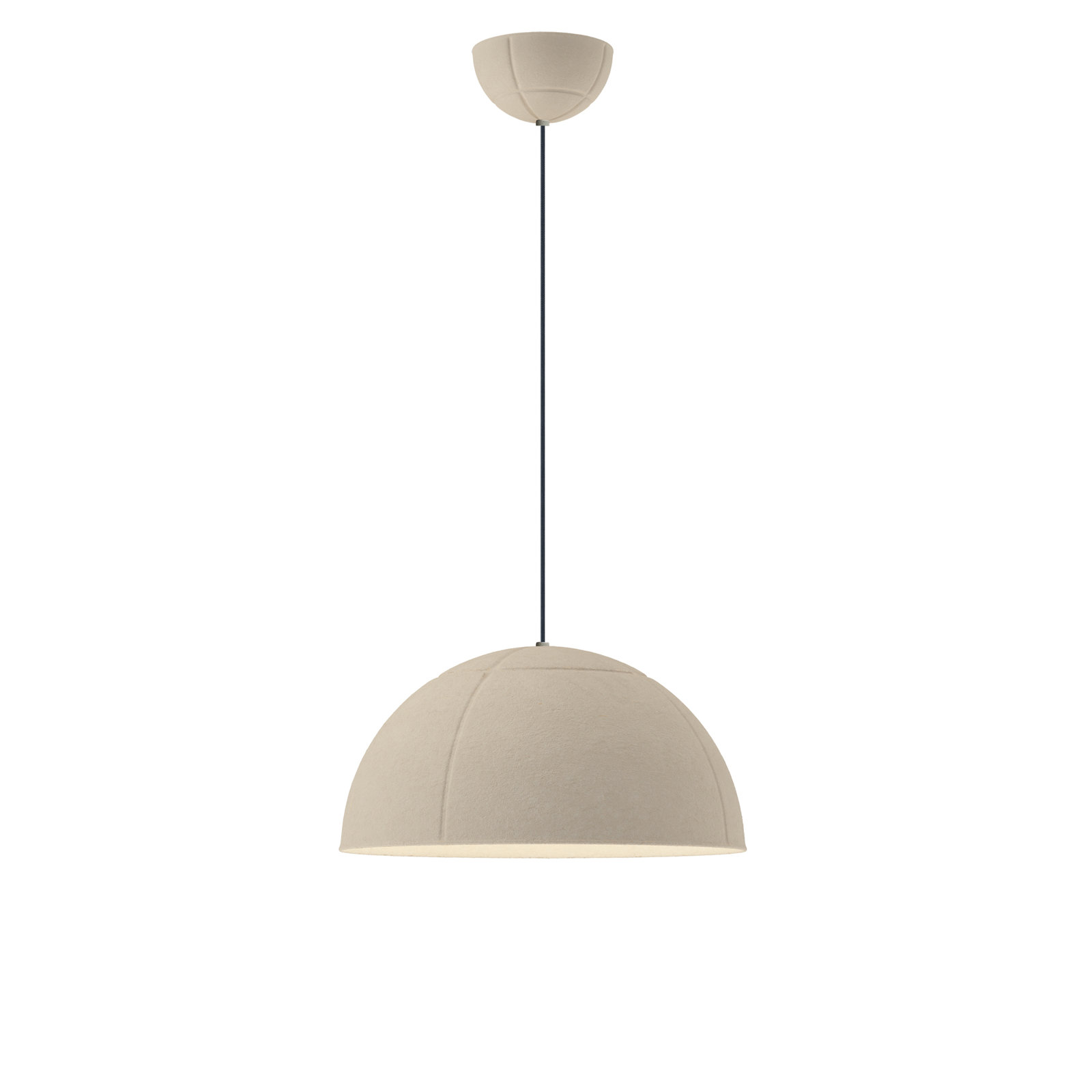 Nava Single Light Pendant, Light Cream