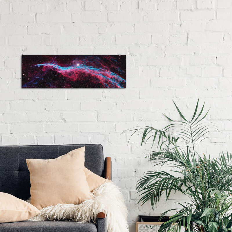 Ngc 6960 (witch's Broom), Western Veil Of The Veil Nebula - Wrapped Canvas Panoramic Print