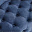 Fauteuil d'appoint pivotant en velours avec capitonnage, 4 roulettes et 3 coussins pour le salon | Bleu | Coussin en mousse