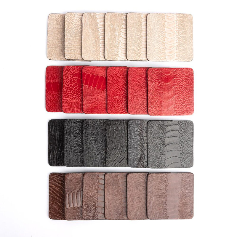 Leather Coasters, Stone Washed