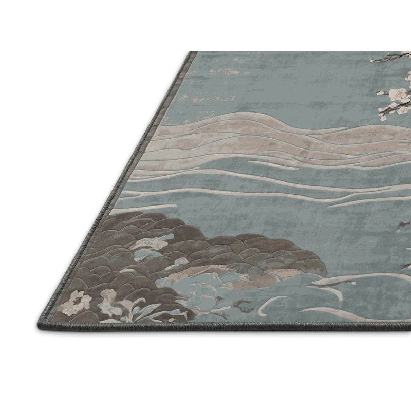 Tapis gris soyeux et moelleux, Tapis de couloir 2 pi x 4 pi