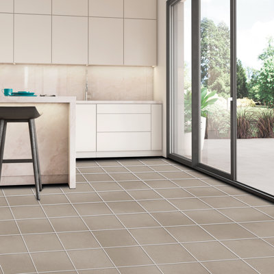 Literary License 12'' W x 12'' L Porcelain Concrete Look Singular Tile