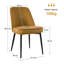 49Cm H Modern Velvet Upholstered Dining Chair for Kitchen/Dining Room-572275531-585298325
