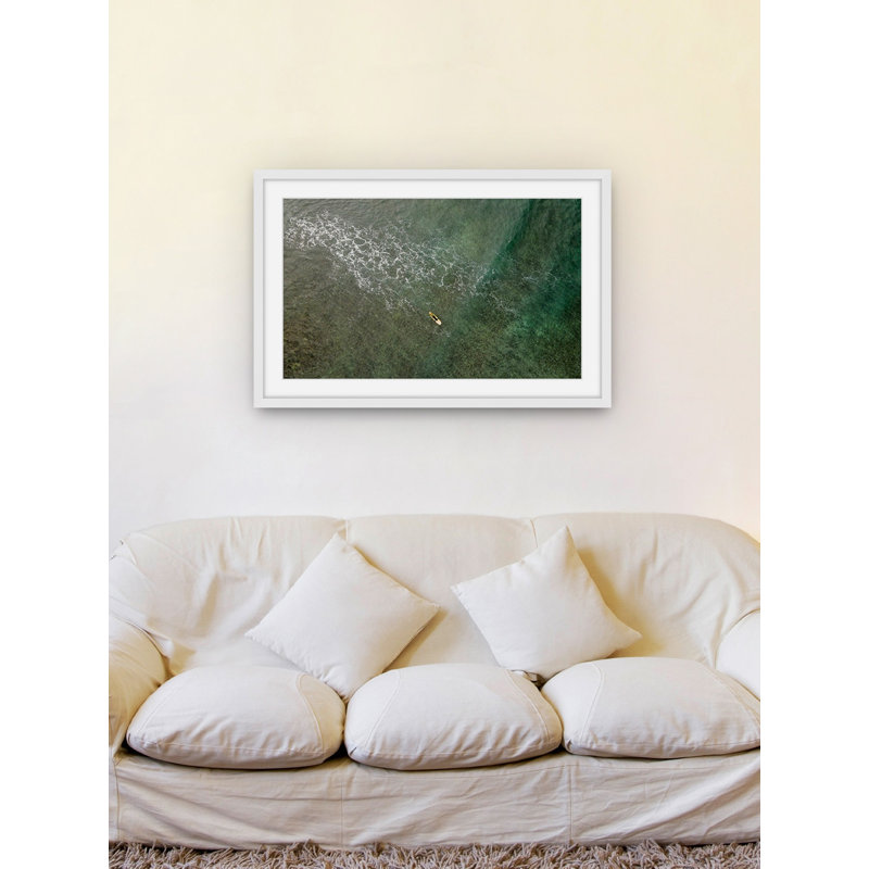 « floating out », impression encadrée, 20 po x 30 p