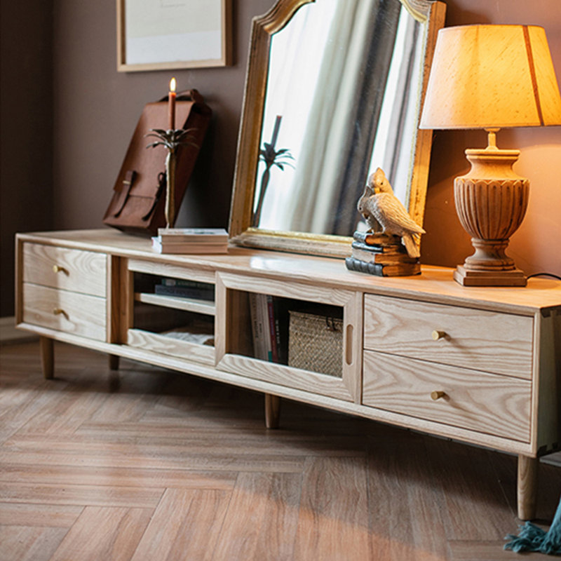 Meuble télé moderne en bois massif