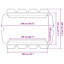Replacement Canopy for Garden Swing Terracotta 188/168x110/145cm