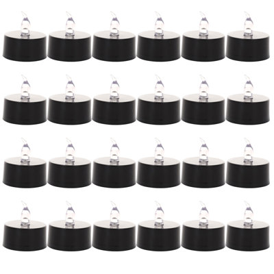 24pcs Halloween Soft Head Small Tea Wax Party  Electronic Candle Lights Camping  Furnishings Decoration Props Light