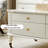 Creme fraiche style solid wood end table