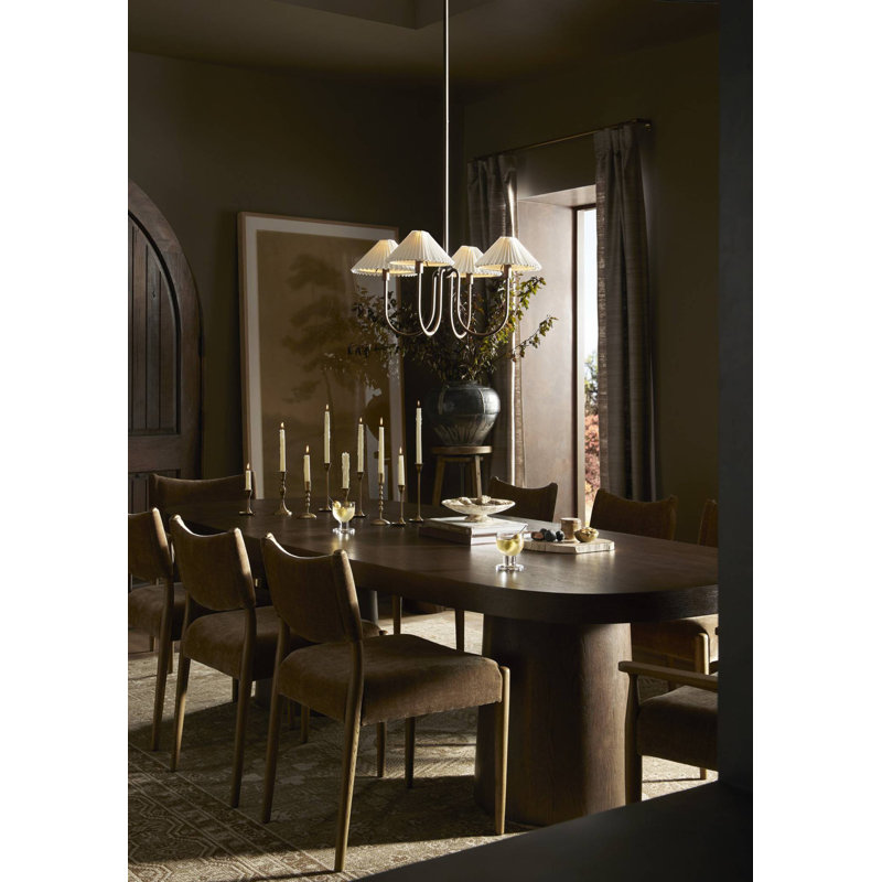 Jayla Upholstered Dining Chair, Burnt Oak, Burnt Oak