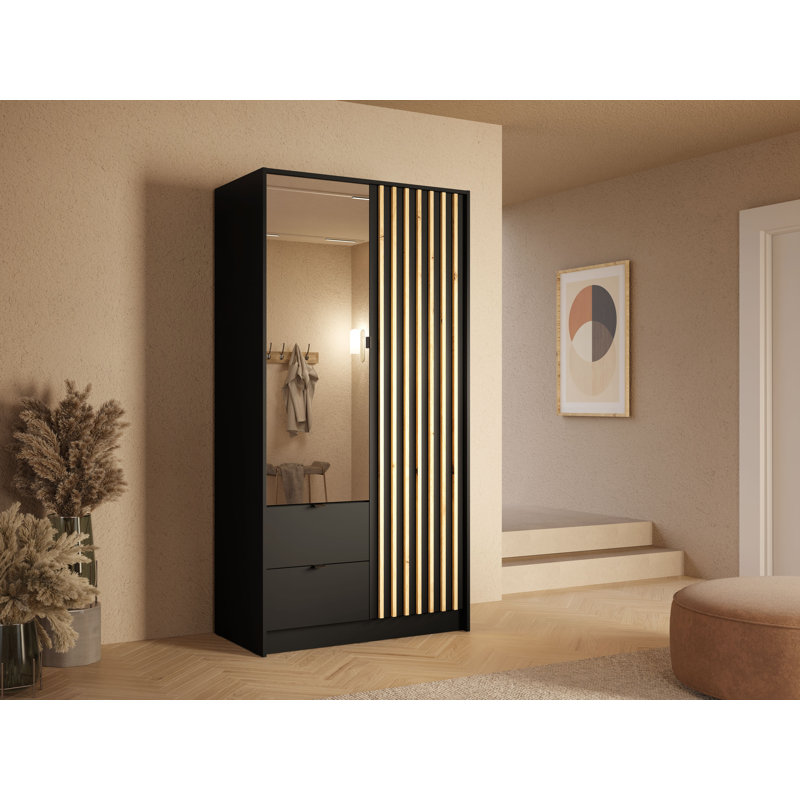Laminate Wardrobe, Black