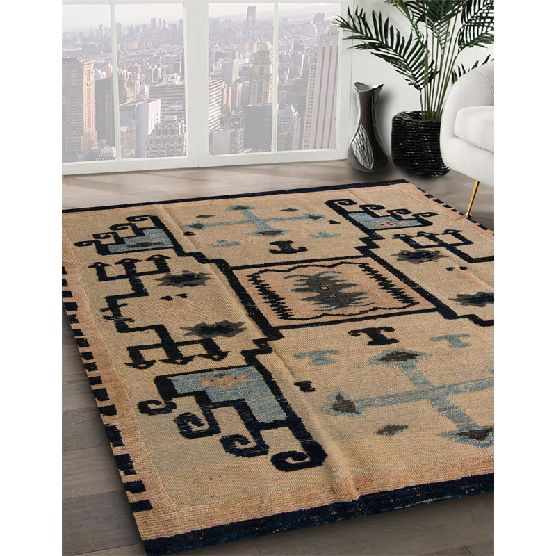 Abstract Indoor Rug, Square 7'