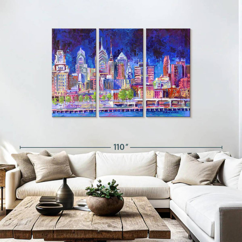 Sebbie Philadelphia, 48" H x 74" W