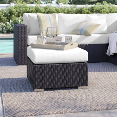 Repose-pieds d'extérieur avec coussin Convene