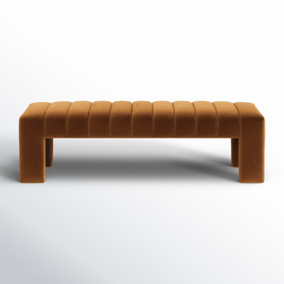 Velvet Upholstered Bench