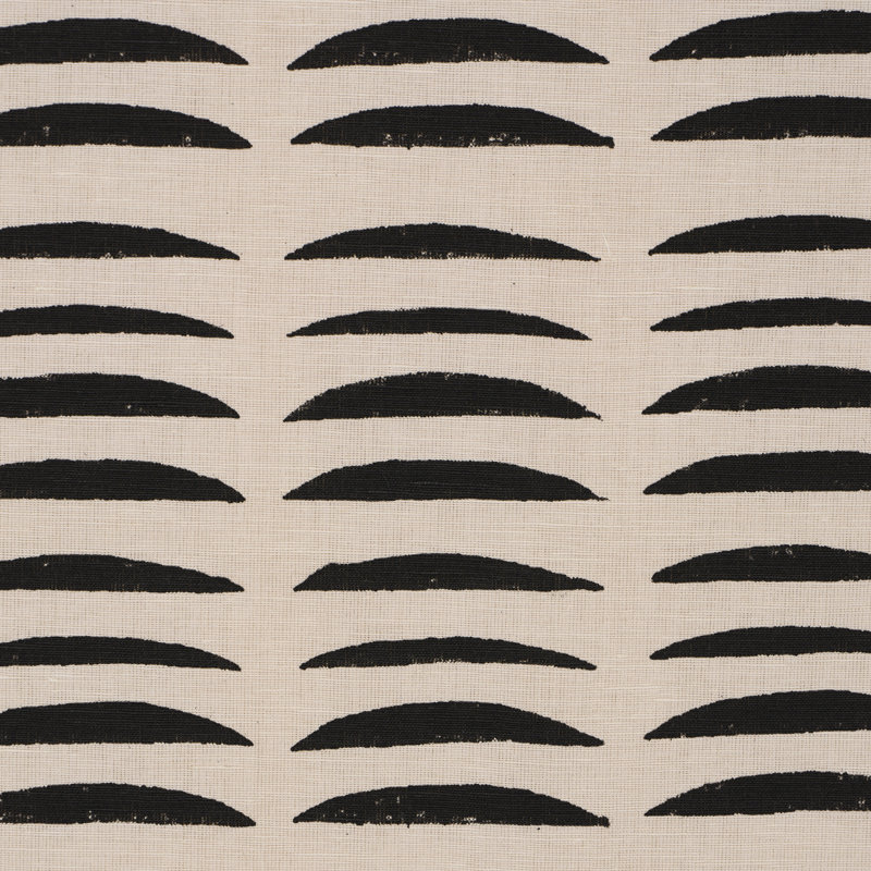 Tissu pour blocs de main Schumacher X Hadiya Williams, Noir, noir, noir, noir