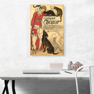 «Clinique cheron 1905» par Theophile Steinlen, reproduction d'art sur toile tendue