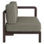 Fauteuil modulaire extérieur Peasnell en teck, accoudoir droit, finition frêne-1470996359