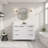 Radena 48" Bathroom Vanity Ceramic Sink Top With Backsplash, Pre-assembled Bathroom Cabinet-106503606