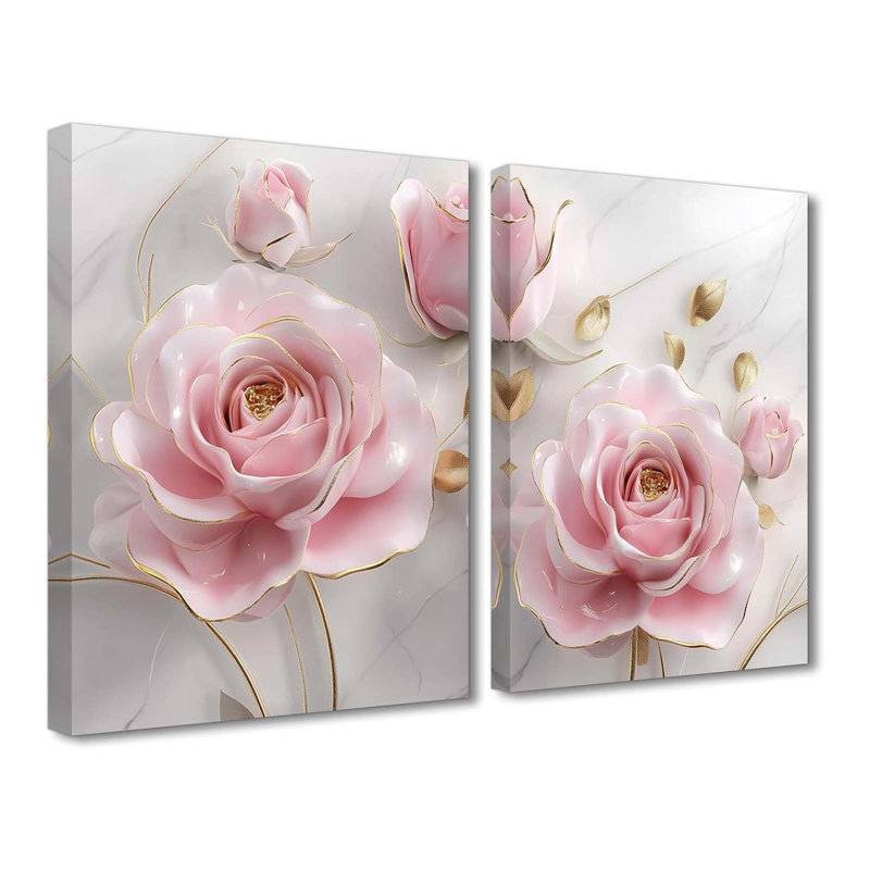 2 Piece Wrapped Canvas Print, 40" H x 60" W