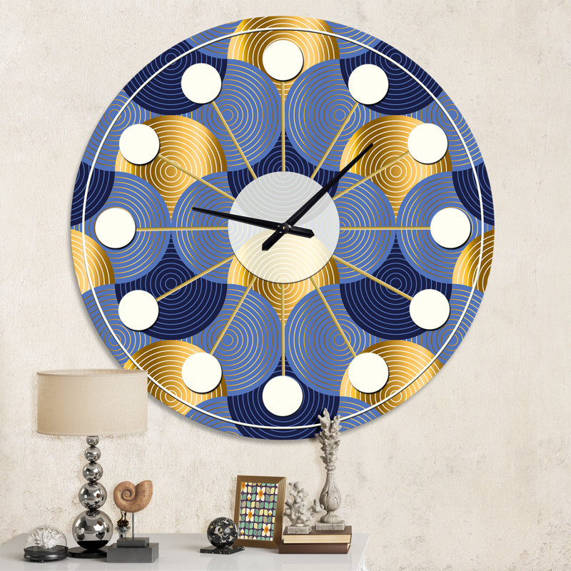 Horloge murale rétro Mid-Century, Moyenne